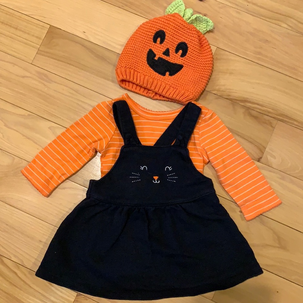 Halloween!! 3m outfit with pumpkin hat!